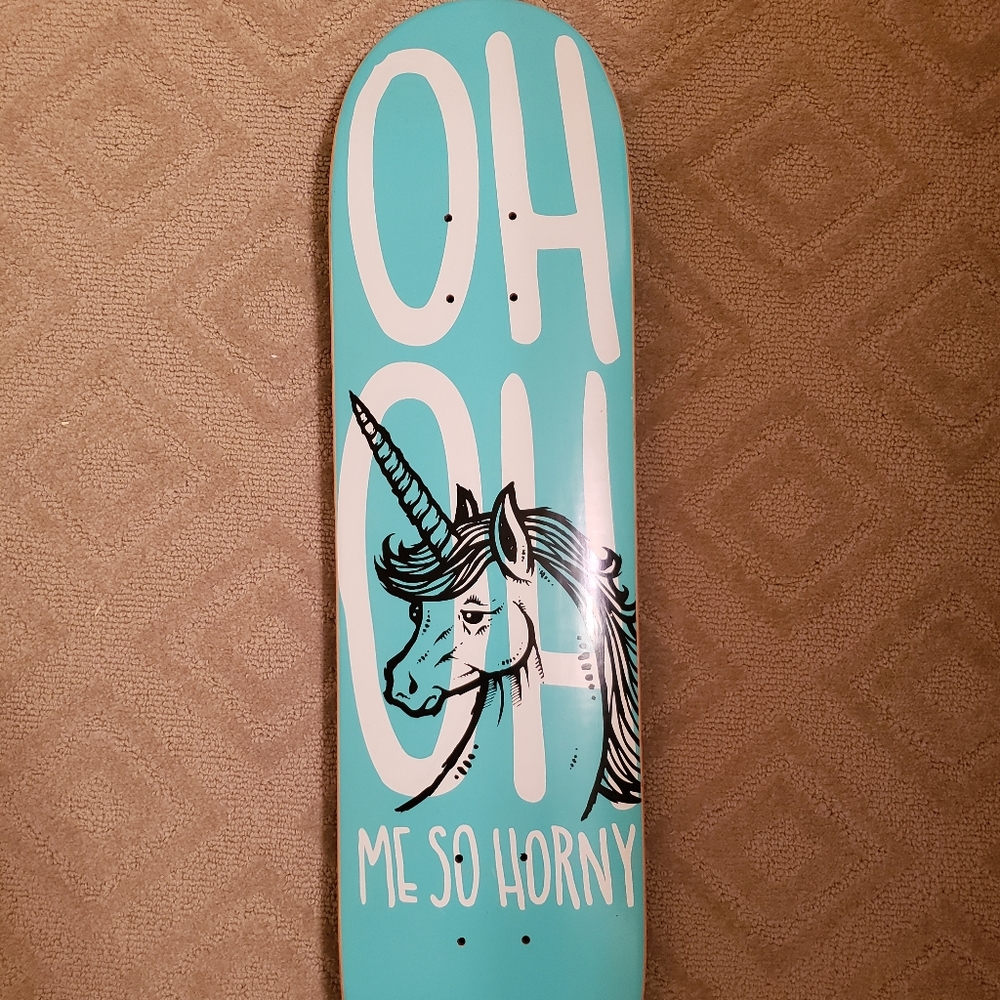 Roger Skate Deck Horny Unicorn